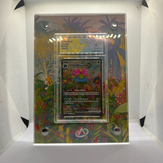 Florizarre EX Alt 198/165 Pokémon 151 EV3.5 - Gradé 9.5 Collect’Aura + Cadre