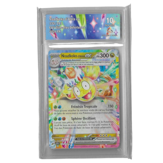 Noadkoko d'Alola ex 133/191 FR CollectAura 10 Gem Mint Pokémon Étincelles 2024