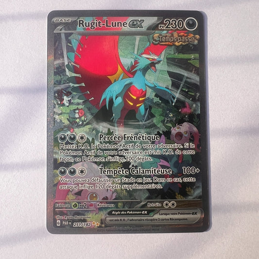 RUGIT-LUNE EX ALTERNATIVE - POKÉMON 251/182 EV4 PAR FAILLE PARADOXE NEUF FR