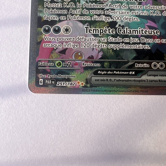 RUGIT-LUNE EX ALTERNATIVE - POKÉMON 251/182 EV4 PAR FAILLE PARADOXE NEUF FR