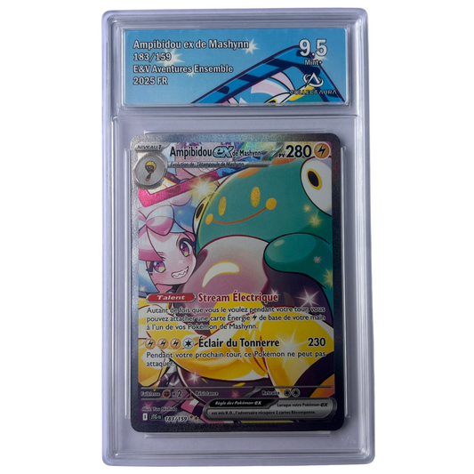 Carte Pokémon Ampibidou ex FR EV09 183/159 – Illustration rare – Gradée CA 9.5
